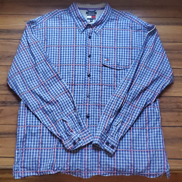 Tommy Hilfiger Other - Tommy Hilfiger Jeans Button Up Shirt Size XL